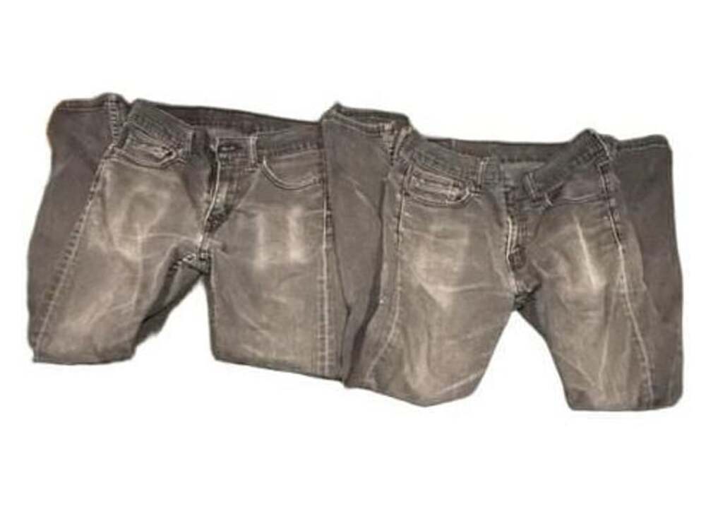 Levi's 519 Extreme Skinny Fit Black Faded Jeans W30 L30 bundle x2